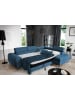 MF Design Lauryn Recamiere Rechts in Blau -  (L) 205 x (B) 278 x (H) 92 cm