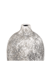 Beliani Blumenvase VIGO in Grau/Weiß - (W) 21 x (H) 36 x (L) 21 cm