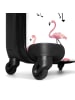 MuchoWow Suitcase, Koffer, Reisekoffer Rosa Flamingos