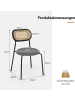COSTWAY Esszimmerstühle 2er Set in Schwarz