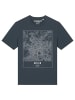 wat? Apparel T-Shirt City maps Berlin Landkarte in India Ink Grey