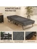 HOMCOM Klappbett-190L x 80B x 42H cm-Dunkelgrau
