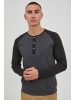 INDICODE Rundhalsshirt IDWinston 40-131MM Longsleeve im Baseball-Look in Grau