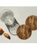 OnlyWow Glasuntersetzer 6er-Set Holz-Optik