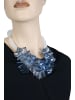 collezione alessandro Kurze Kette " Ice " in blau