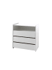 58 aufm Kessel SCHUBLADENKOMMODE Karilynn 90x47x92 aus MDF in Weiß