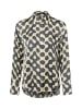 Someday Bluse Zeventy in ecru anthrazit - 0001