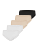 Schiesser Slip Invisible Cotton in Weiß / beige / schwarz