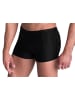 Aquarti Aquarti Herren Badehose mit Reißverschlusstasche in schwarz