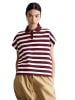 Marc O'Polo DENIM Gestreiftes Poloshirt wide in Dark Red