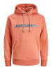 Jack & Jones Hoodie 'Lakewood' in orange