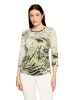 Betty Barclay Basic Shirt mit Print in Khaki/Cream
