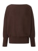 More & More weiter Oversize-Pullover, Fledermausärmel in brown