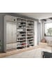 Inn.Furn Garderobenschrank weiß Hochglanz 281 cm, Schuhschrank XXL mit 35 Fächern