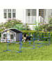 Pawhut Hunde Agility Set Blau Kunststoff