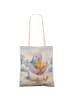 Mr. & Mrs. Panda Tasche Taube Winter Pommes Design ohne Spruch in Weiß