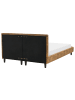 Beliani Doppelbett FITOU in Braun/Braun - (W) 150 x (H) 87 x (L) 214 cm