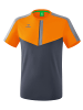 erima Squad T-Shirt in new orange/slate grey/monument grey