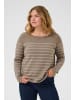 KAFFE curve Strickpullover KClinia Regular fit in Morel Melange W. Silver Lurex