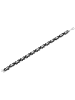 Adeliás Herren Armband aus Edelstahl 19 cm in schwarz