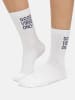 Nur Die  Freizeitsocken Statement Socken mit Stickerei in Mix lila