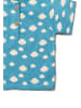 Little Green Radicals Kurzärmeliges Henley-Top in Blau mit lockerer Passform
