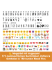 EASYmaxx LED-Leuchtkasten Herz - 173 Buchstaben & 150 Moodjis