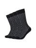 camano Socken ca-soft shadow bold stripes 4er Pack ca-soft in Schwarz