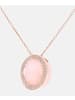 Diamant L'éternel Halskette mit Anhänger aus 375 Roségold mit Diamant mit Opal
