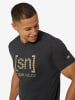 super.natural Merino T-Shirt GRID LOGO in schwarz