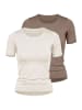 Nina von C. 2er Pack Halbarm Shirt in champagner-noisette