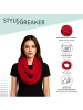 styleBREAKER Seidiger unifarbener Loop in Apricot