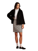 More & More kuschelige, ausgestellte Jacke in black