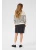 Kaffe Strickpullover KAlioa Loose fit in Chalk/Black Stripe