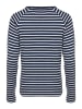 elkline Sweatshirt Tomorrow in darkblue - white