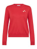 SAINT TROPEZ Strickpullover ValentinaSZ Gerade Passform in Flame Scarlet