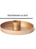 Novaliv 4X Kerzenhalter 6cm Metall Stabkerzen Tafelkerzen Gold mit LED-Stabker in Gold