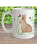 Mr. & Mrs. Panda Camping Tasse Hase Sitzen ohne Spruch in Weiß