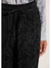 MADELEINE Jacquard-Hose zum Schlüpfen in schwarz