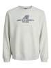JACK & JONES Junior Sweatshirt JCOTIER PRINT SWEAT CREW NECK JNR in white melange