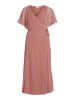 Vila Elegantes Wickelkleid mit Gürtel Maxi Long Dress VIRILLA in Braun