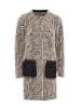 faina Damen Strickjacke in Beige Schwarz
