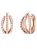 Trilani Creolen aus Sterling Silber mit Zirkonia in roségold