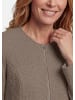 GOLDNER Kurzgröße:  Jacke im Bouclé-Look in camel / gemustert