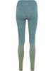 Hummel Sportleggings "Yoga Seamless Gradient Hw Tights" in Grün