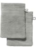 REDBEST Frottier Waschhandschuh 2er-Pack Chicago in grau