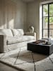 KADIMA DESIGN Teppich rund Berber weich wohnlich Wohnzimmer Schlafzimmer in Schwarz