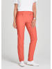 GOLDNER Kurzgröße:  Bengalinhose Schlupfhose LOUISA mit Steppnähten in papaya