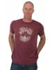 Life-Tree Rundhals T-Shirt für Herren in rot