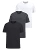 Man's World T-Shirt in schwarz, anthrazit, weiß